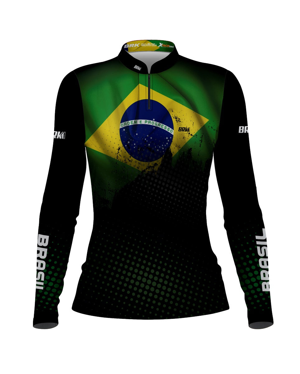 Camisa Brk Brasil com Proteção UV50 Envio Imediato