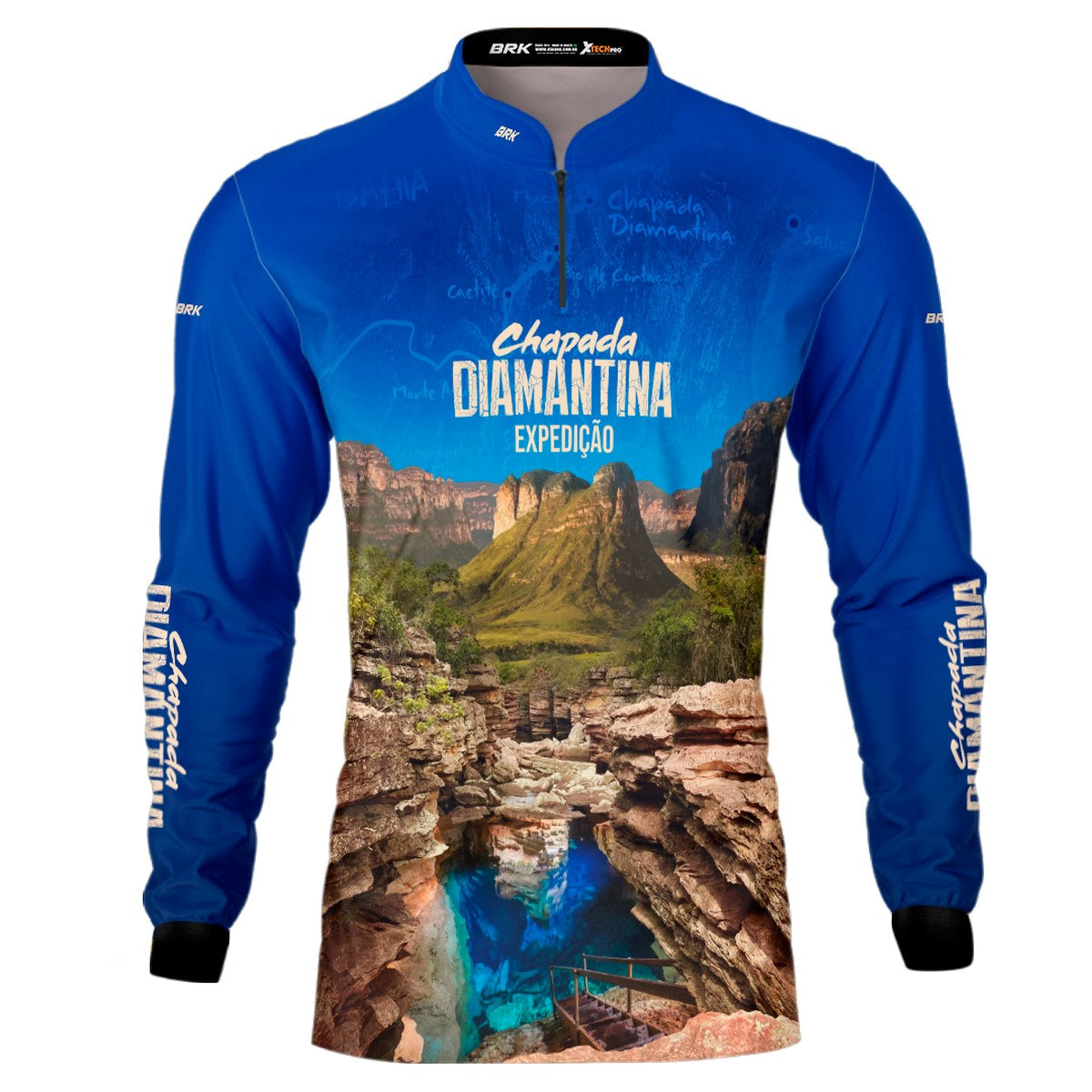 Camisa de Motociclismo Brk Expedição Chapada Diamantina com Proteção Solar UV50+