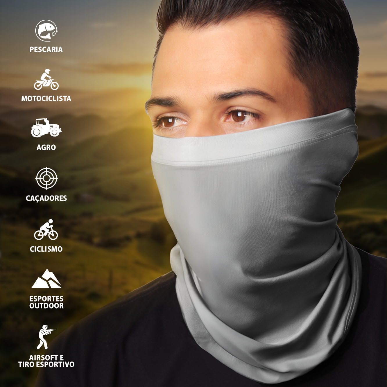 Bandana Tubeneck Brk Caveira com Proteção UV50+