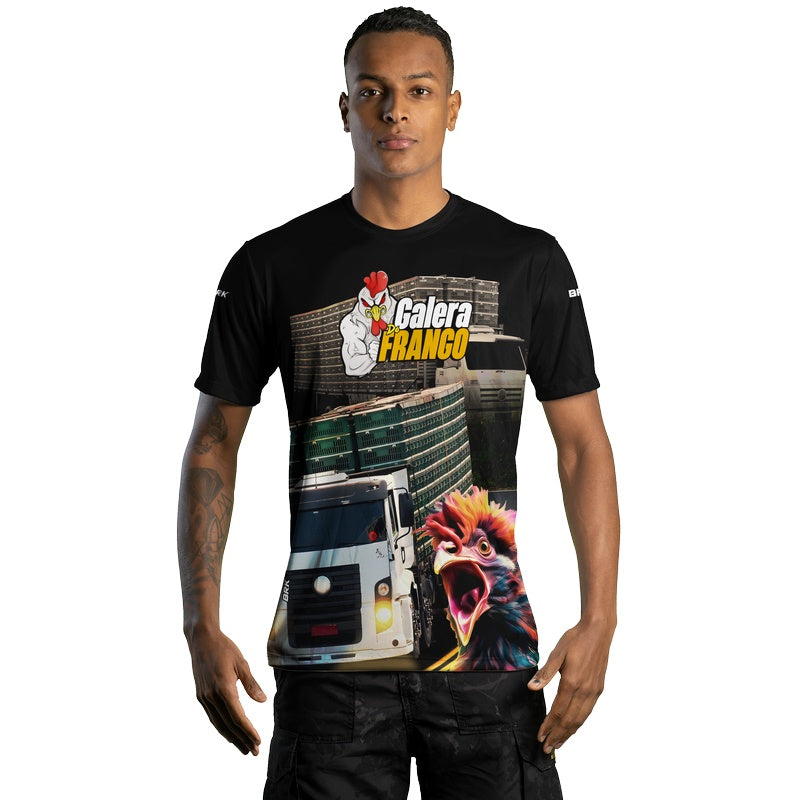 Camiseta de Caminhão Brk Galera do Frango Com Uv50+